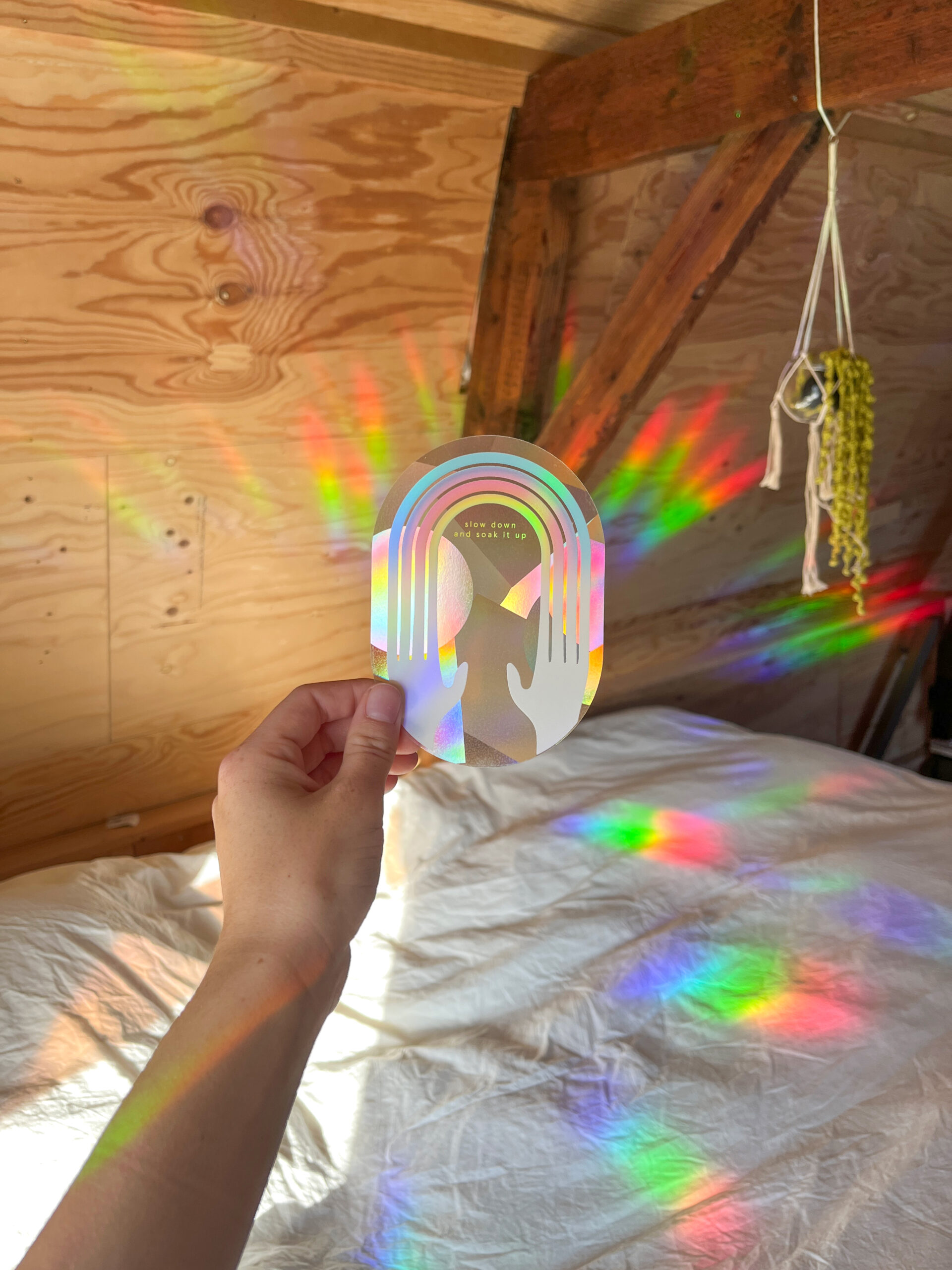 Rainbow maker sticker – create rainbows anywhere (Slow down and soak it up) - immagine 3