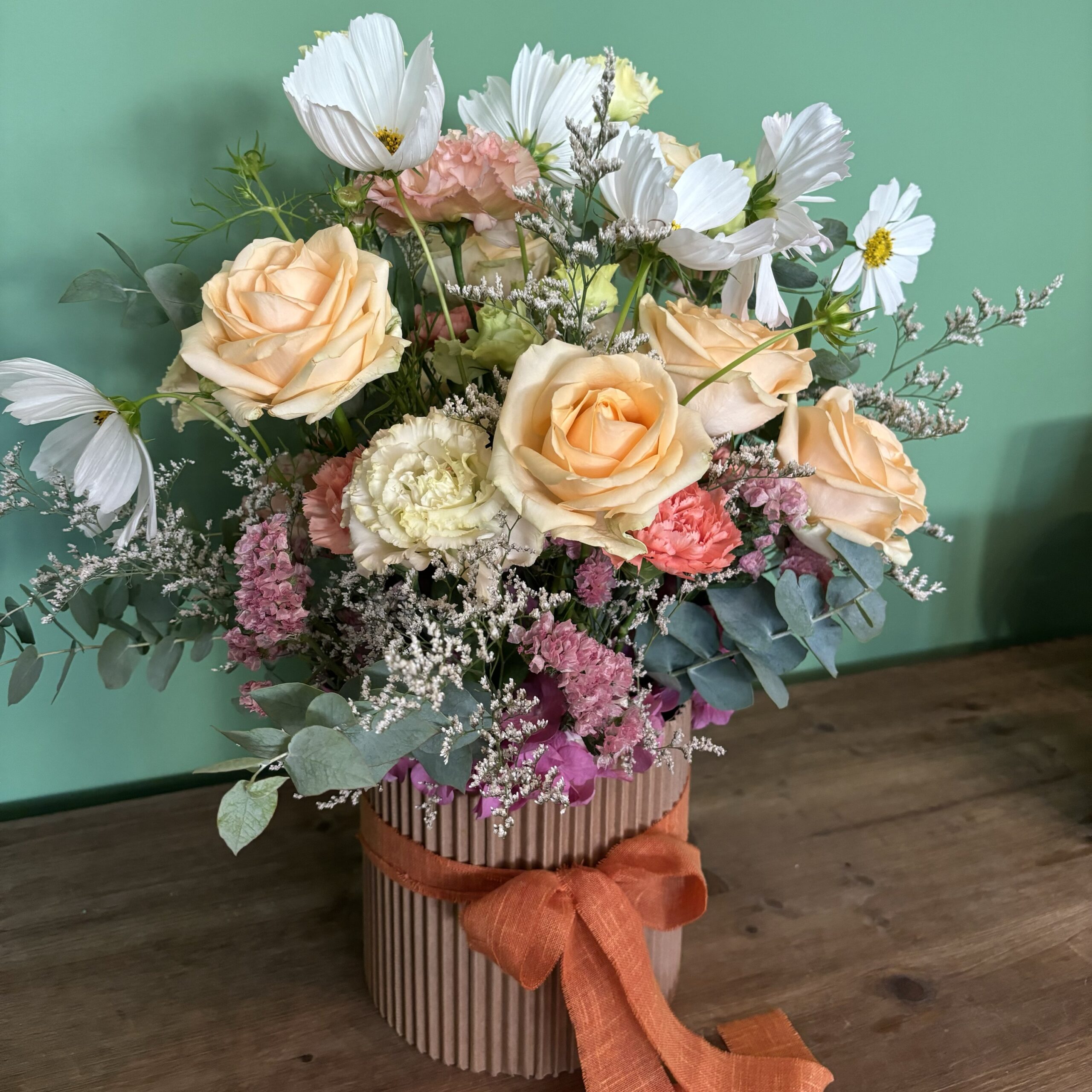 Peachy Flower Box