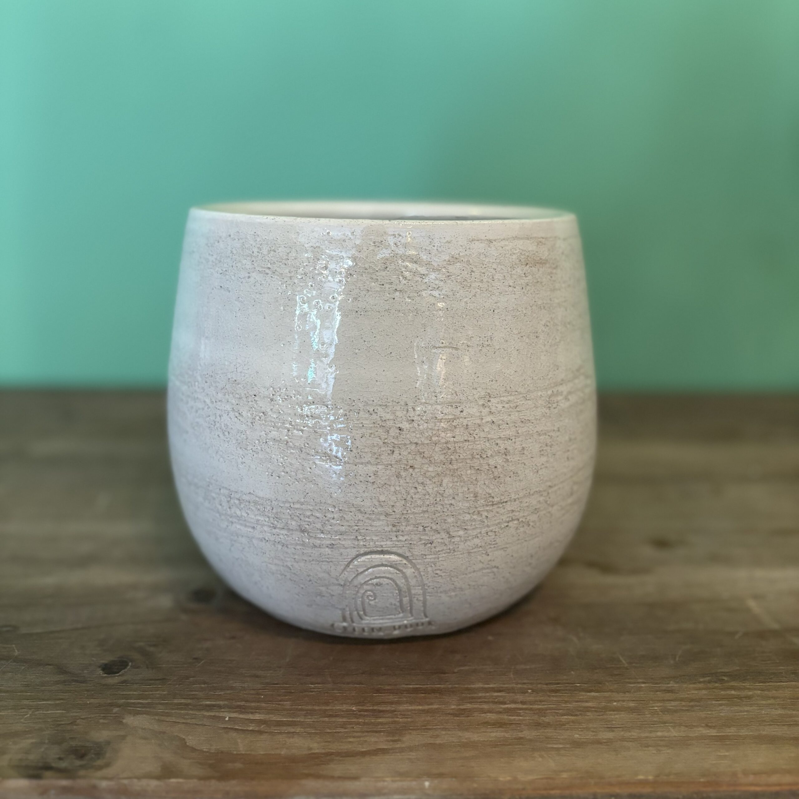 Vaso Artigianale in Argilla Bianca - immagine 3